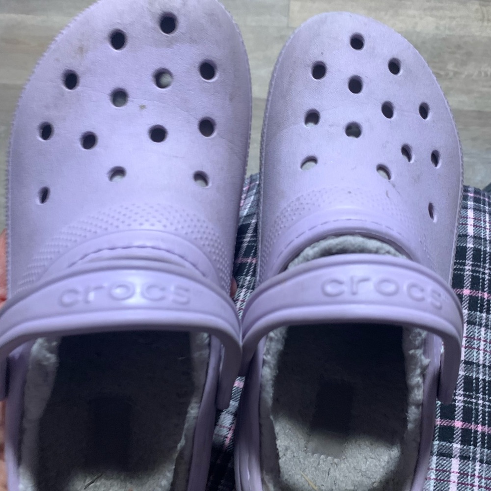 Purple Crocs